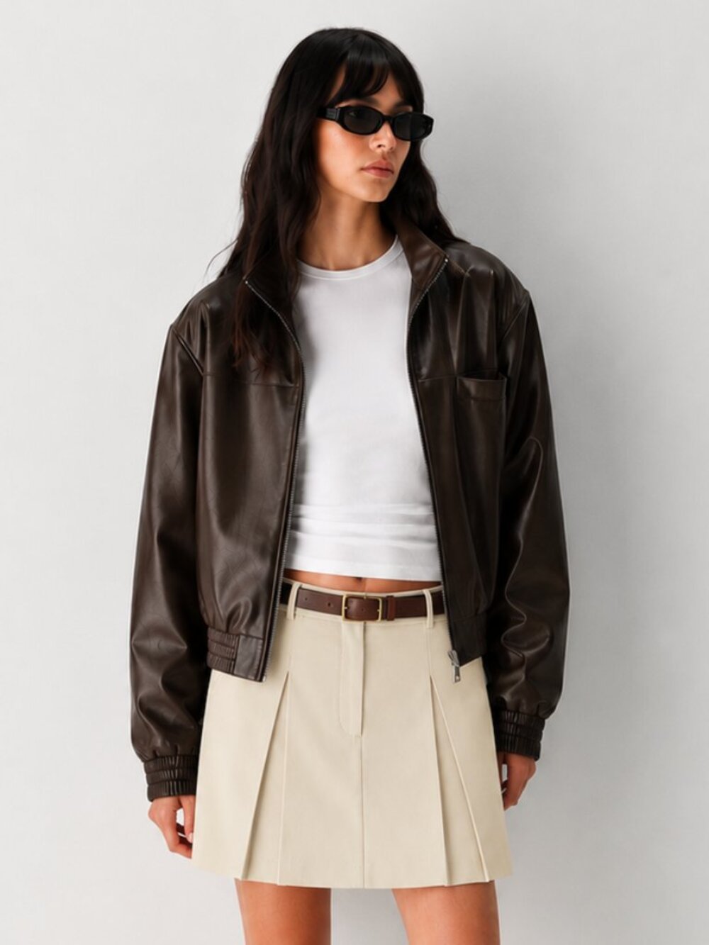 Aritzia Bellcast Pleated Mini Skirt